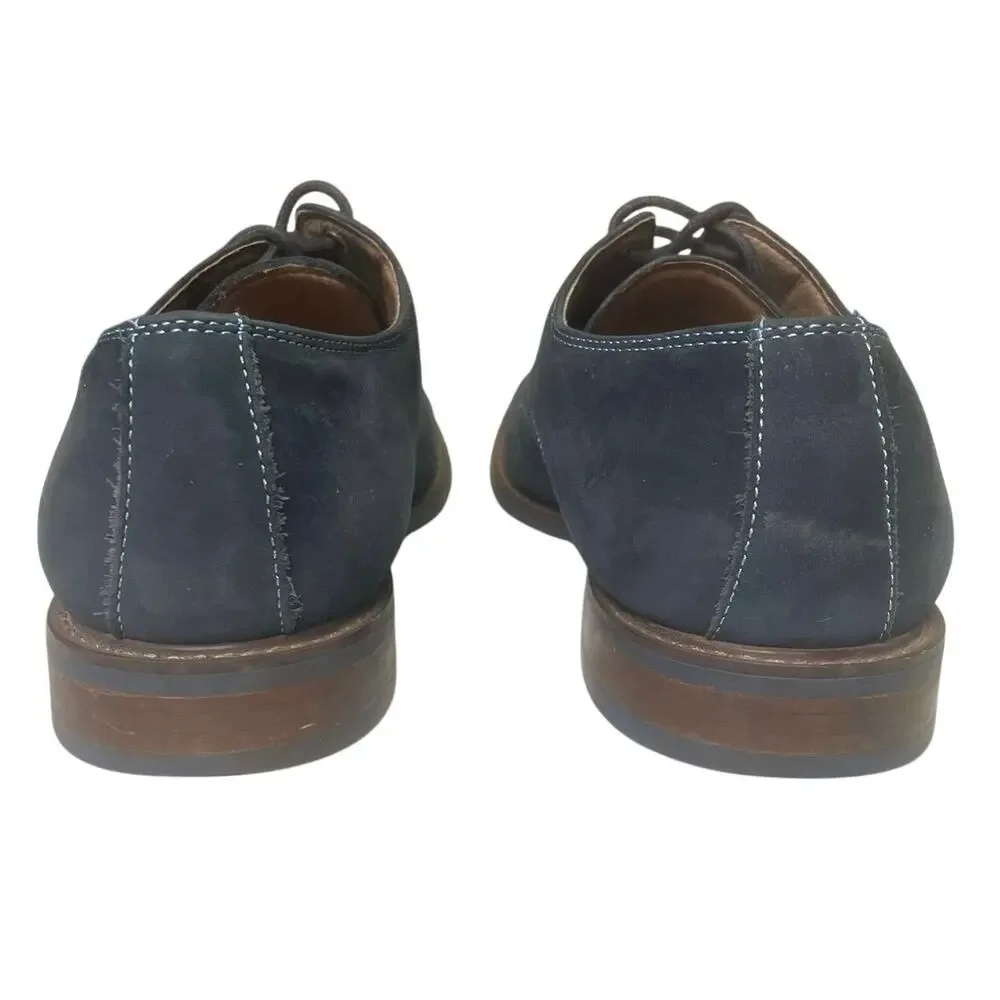 EUC - 1901 Nordstrom Navy Blue Suede Derby Shoes